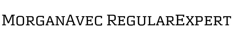 MorganAvec RegularExpert font preview