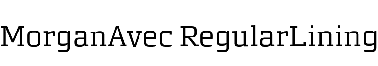 MorganAvec RegularLining font preview