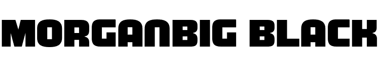 MorganBig Black font preview