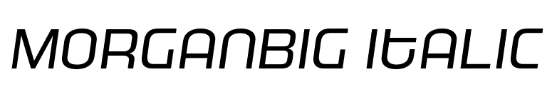 MorganBig Italic font preview