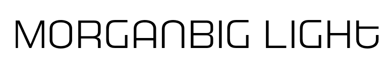 MorganBig Light font preview