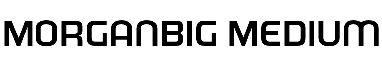 MorganBig Medium font preview