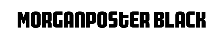 MorganPoster Black font preview