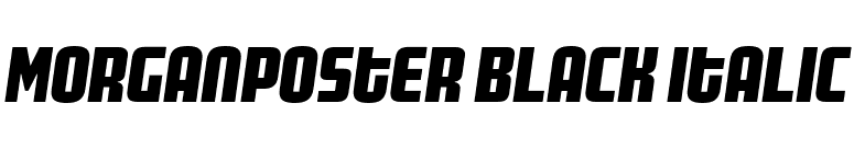 MorganPoster Black Italic font preview