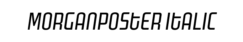 MorganPoster Italic font preview