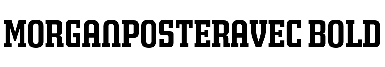 MorganPosterAvec Bold font preview