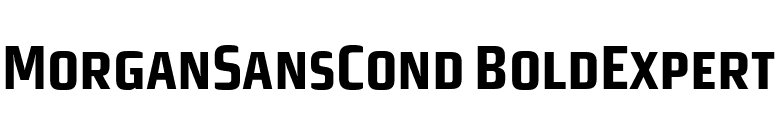 MorganSansCond BoldExpert font preview