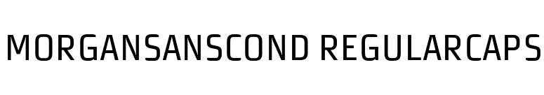 MorganSansCond RegularCaps font preview