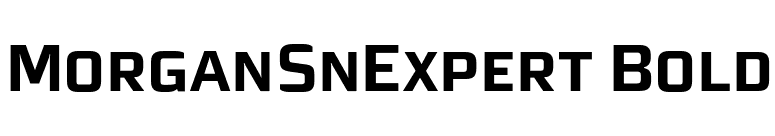 MorganSnExpert Bold font preview
