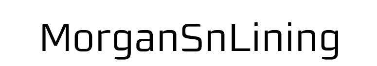 MorganSnLining font preview