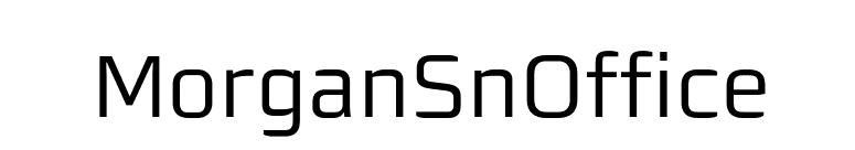 MorganSnOffice font preview