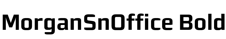 MorganSnOffice Bold font preview