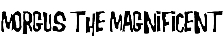 Morgus the Magnificent font preview