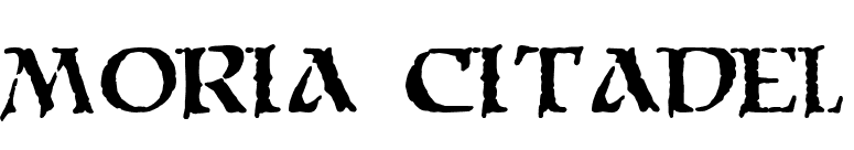 Moria Citadel font preview