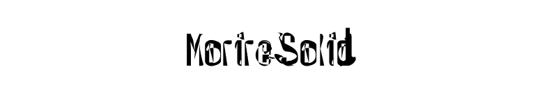 MorireSolid font preview