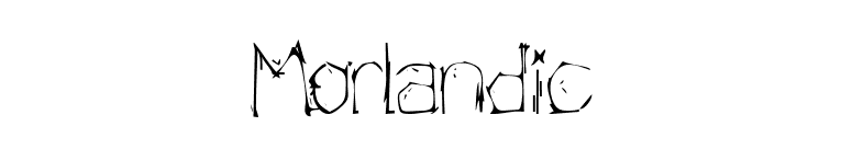 Morlandic font preview