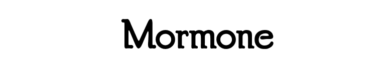 Mormone font preview