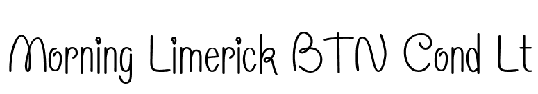 Morning Limerick BTN Cond Lt font preview
