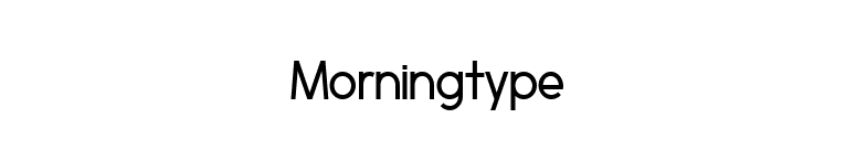 Morningtype font preview