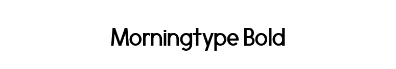 Morningtype Bold font preview