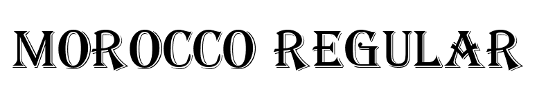 Morocco Regular font preview