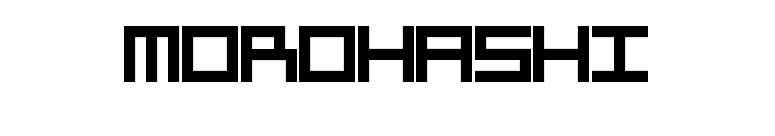 Morohashi font preview