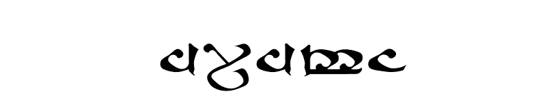 Moroma  font preview