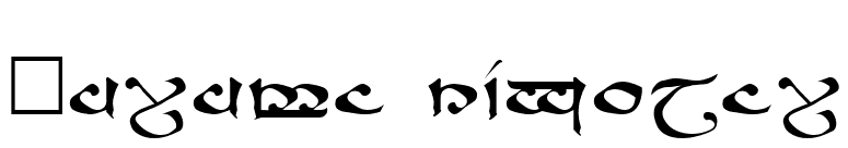 Moroma Regular font preview