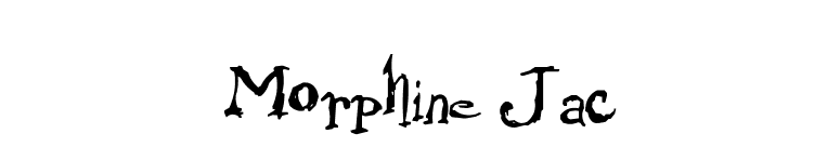 Morphine Jac font preview