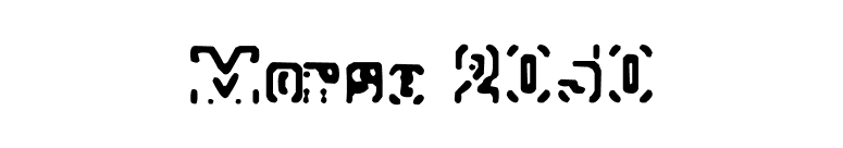 Morse 2050 font preview