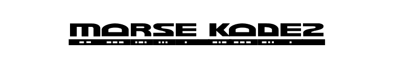 Morse Kode2 font preview