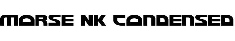 Morse NK Condensed font preview