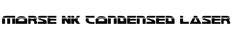 Morse NK Condensed Laser font preview