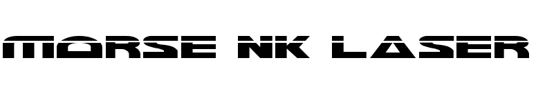 Morse NK Laser font preview