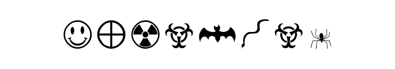 Mortbats font preview