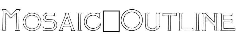 Mosaic_Outline font preview