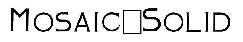 Mosaic_Solid font preview