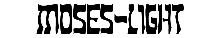 Moses-Light font preview