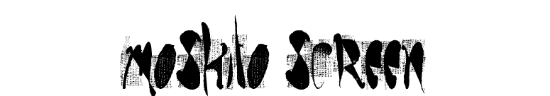 moskito screen font preview