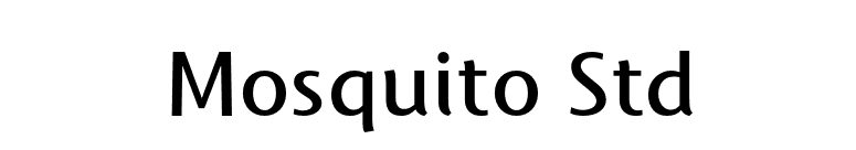 Mosquito Std font preview