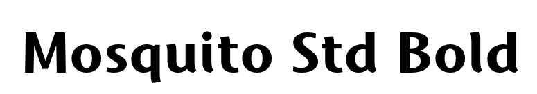 Mosquito Std Bold font preview