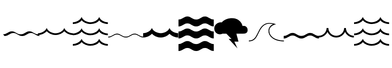 MostlyWaves font preview