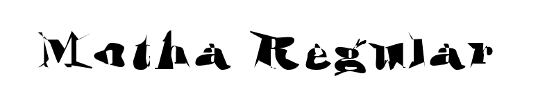 Motha Regular font preview