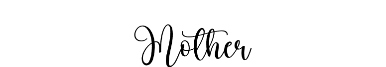 Mother font preview