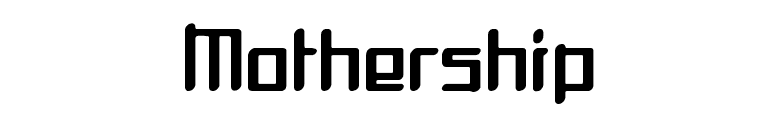 Mothership font preview