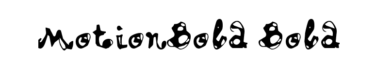 MotionBold Bold font preview