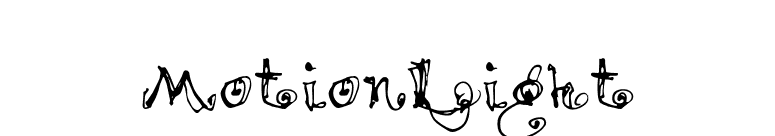 MotionLight font preview