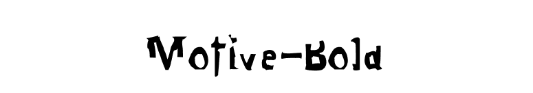 Motive-Bold font preview