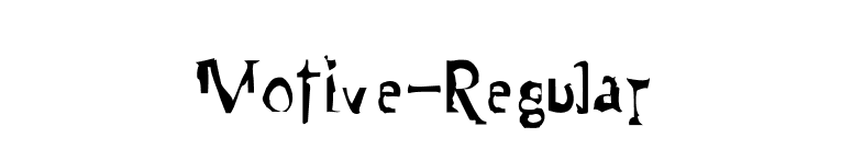 Motive-Regular font preview