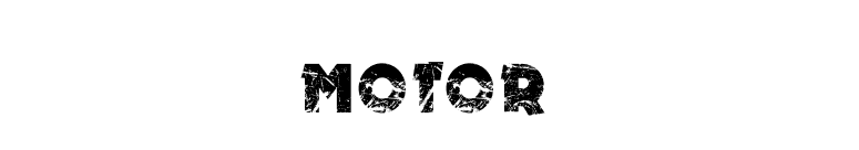 MOTOR font preview